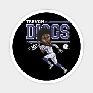 Trevon Diggs Dallas Cartoon Magnet